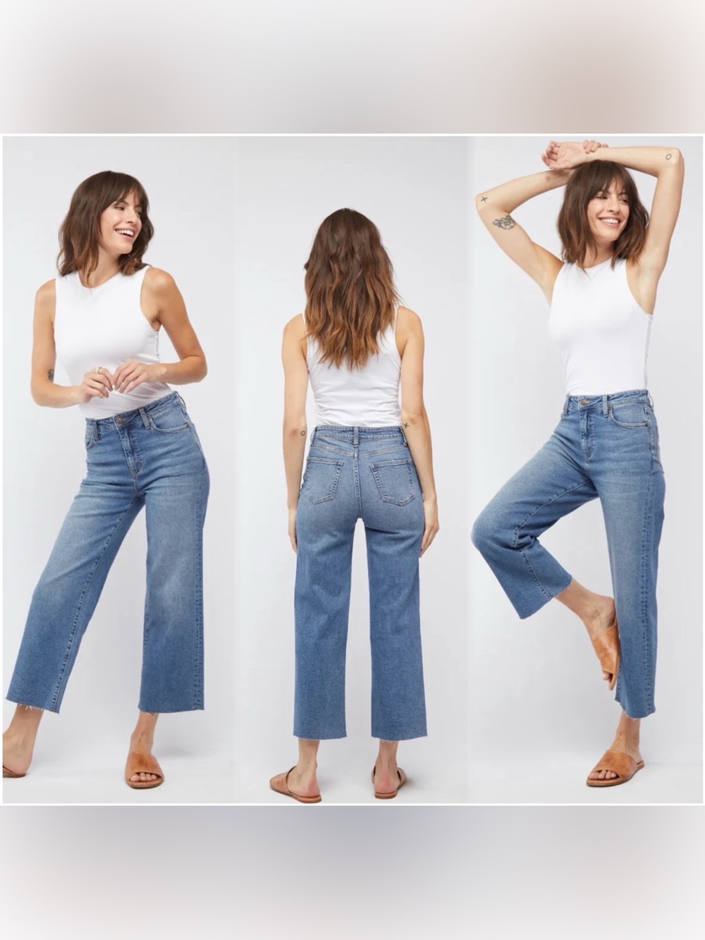 Oliver Logan Cropped Blue Denim Jeans